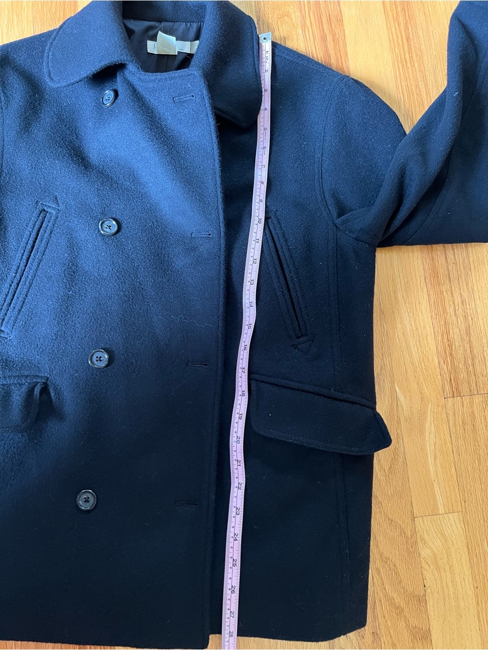 Women’s Black J. CREW Peacoat Wool & Cashmere size M - Picture 10 of 11